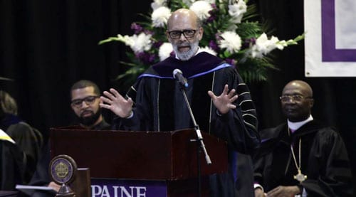 UNCF President and CEO, Dr. Michael L. Lomax speaks at Paine College