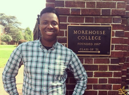 Chris Sumlin received scholarship assistance through the local UNCF office in Columbus, OH.