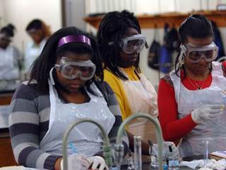 Students at LeMoyne-Owen College in Memphis